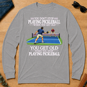 Old Man Don't Stop Pickleball - sport-grey - LST2D-SportGrey