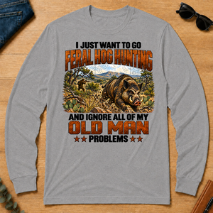 I Just Want To Go Feral Hog Hunting - sport-grey - LST2D-SportGrey