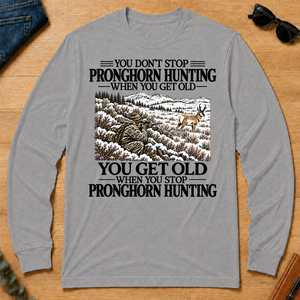 Don't Stop Pronghorn Hunting Snow - sport-grey - LST2D-SportGrey