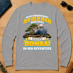 Yellow An Old Man Still Grows Bonsai In His Seventies - sport-grey - LST2D-SportGrey