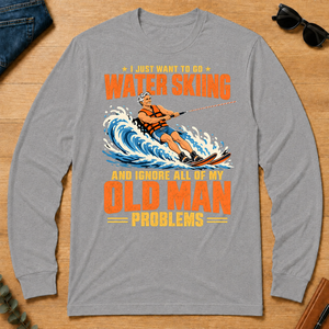 I Just Want To Go Water Skiing - sport-grey - LST2D-SportGrey