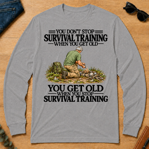 Don't Stop Survival Training Vintage Art - sport-grey - LST2D-SportGrey