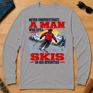A Man Still Skis In His 70s - sport-grey - LST2D-SportGrey