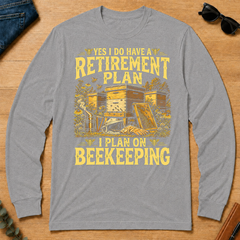 I Do Have A Retirement Plan I Plan On Beekeeping - sport-grey - LST2D-SportGrey