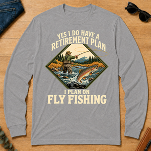 I Plan On Fly Fishing - sport-grey - LST2D-SportGrey