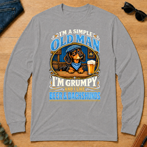 Funny I Like Beer & Dachshunds - sport-grey - LST2D-SportGrey