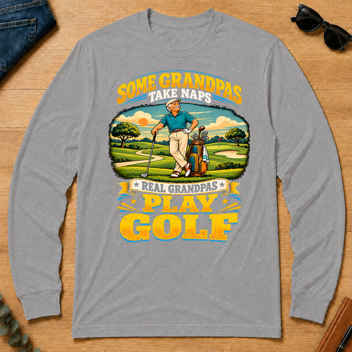 Real Grandpas Play Golf - sport-grey - LST2D-SportGrey