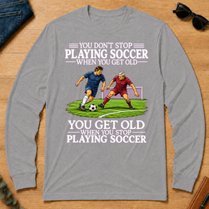 Old Man Don't Stop Soccer - sport-grey - LST2D-SportGrey
