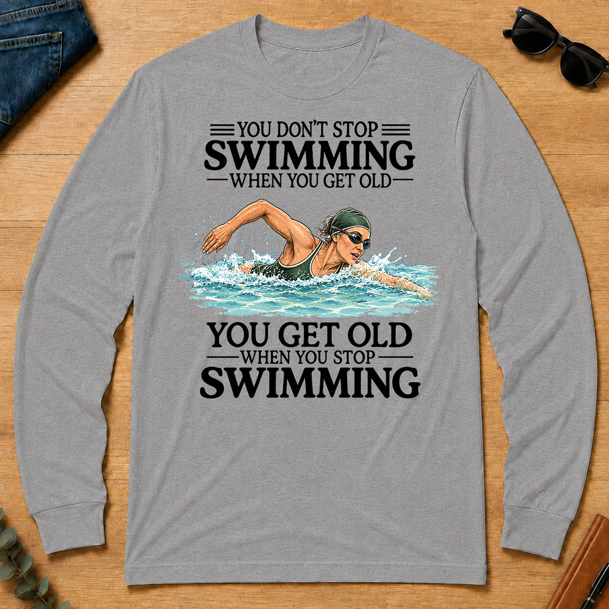 Don't Stop Swimming - sport-grey - LST2D-SportGrey