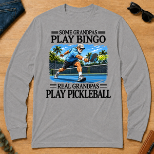 Some Grandpas Play Bingo Real Grandpas Play Pickleball - sport-grey - LST2D-SportGrey