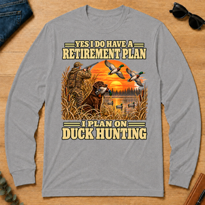 I Plan On Duck Hunting Vintage - sport-grey - LST2D-SportGrey