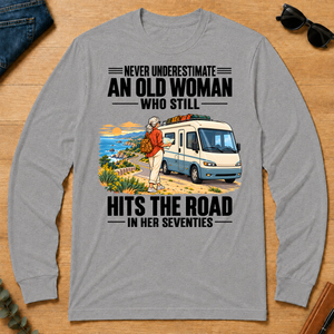 An Old Woman Still Hits The Road In Her 70s - sport-grey - LST2D-SportGrey