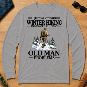 I Just Want To Go Winter Hiking - sport-grey - LST2D-SportGrey