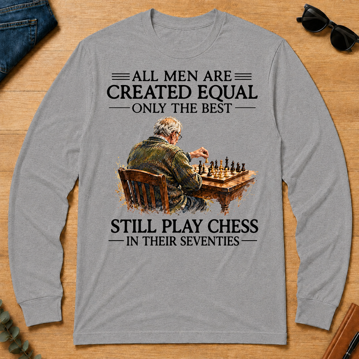 Still Play Chess In 70s - sport-grey - LST2D-SportGrey