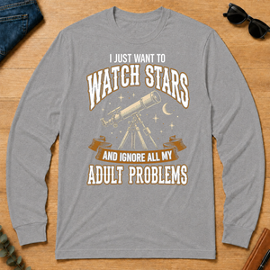 Vintage I Just Want To Watch Stars - sport-grey - LST2D-SportGrey