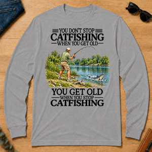 Don't Stop Cat Fishing Vintage - sport-grey - LST2D-SportGrey
