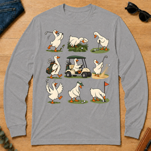 Funny Ducks Playing Golf - sport-grey - LST2D-SportGrey