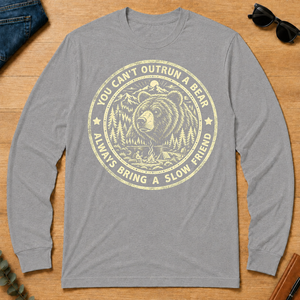 You Can't Outrun A Bear Always Bring A Slow Friend - sport-grey - LST2D-SportGrey