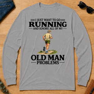 I Just Want To Go Running Vintage - sport-grey - LST2D-SportGrey