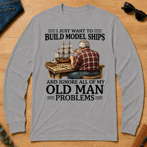 I Just Want To Build Model Ships - sport-grey - LST2D-SportGrey