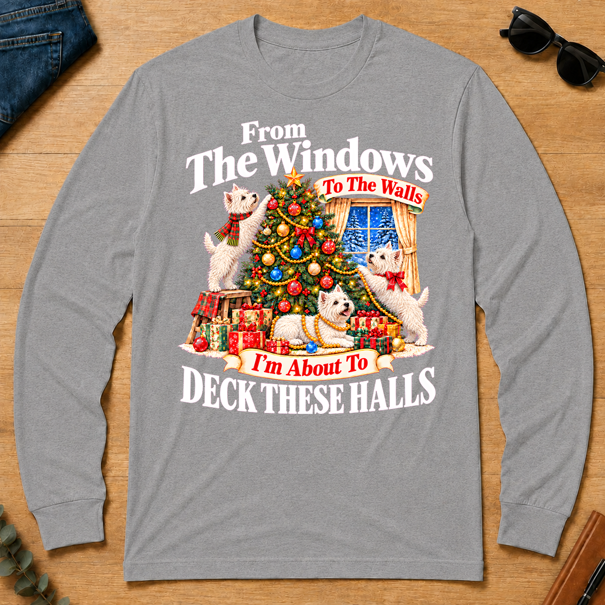 From the Windows to the Walls West Highland White Terrier - sport-grey - LST2D-SportGrey