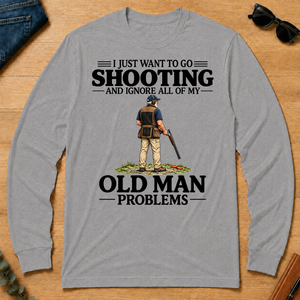 I Just Want To Go Shooting Vintage - sport-grey - LST2D-SportGrey