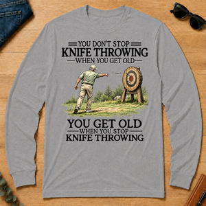 Don't Stop Knife Throwing - sport-grey - LST2D-SportGrey