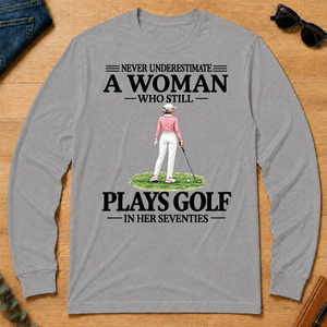 A Woman Still Plays Golf In Her Seventies - sport-grey - LST2D-SportGrey