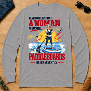 A Woman Still Paddleboards In Her 70s - sport-grey - LST2D-SportGrey