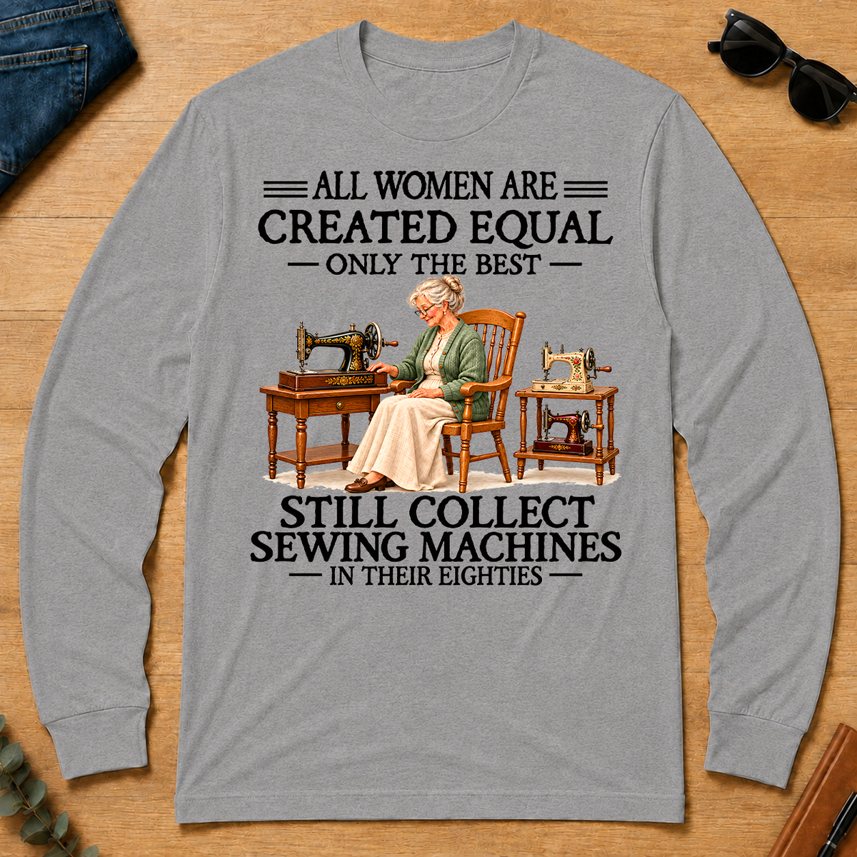 Still Collect Sewing Machines 80S - sport-grey - LST2D-SportGrey