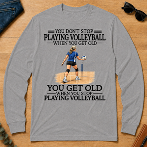 Don't Stop Playing Volleyball Woman - sport-grey - LST2D-SportGrey