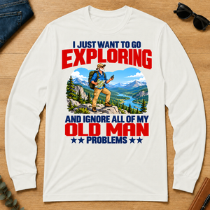 I Just Want To Go Exploring - white - LST2D-White