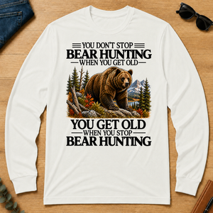 Don't Stop Bear Hunting - white - LST2D-White