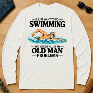 I Just Want To Go Swimming Vintage - white - LST2D-White