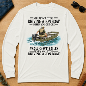 Don't Stop Jon Boat - white - LST2D-White
