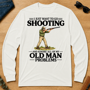 I Just Want To Go Shooting - white - LST2D-White