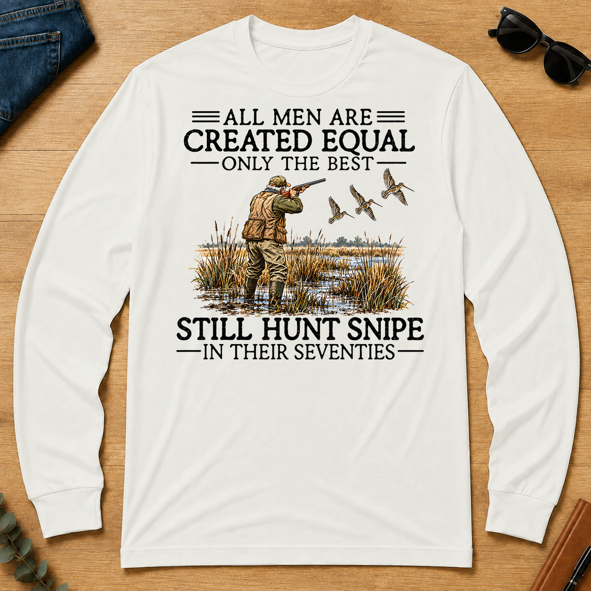All Men Are Created Equal Snipe Hunting 70s - white - LST2D-White