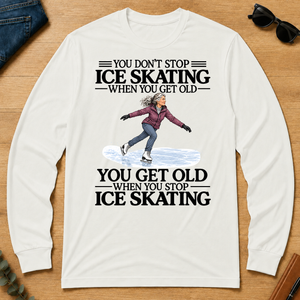 Don't Stop Ice Skating - white - LST2D-White