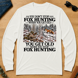 Don't Stop Winter Fox Hunting Snow - white - LST2D-White