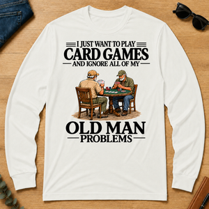 I Just Want To Play Card Games - white - LST2D-White