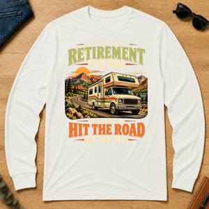 I Plan To Hit The Road In My RV - white - LST2D-White