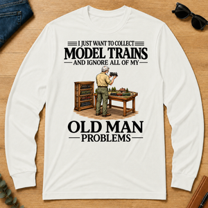I Just Want To Collect Model Trains - white - LST2D-White