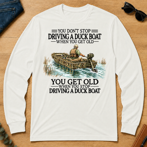 Don't Stop Driving Duck Boat - white - LST2D-White