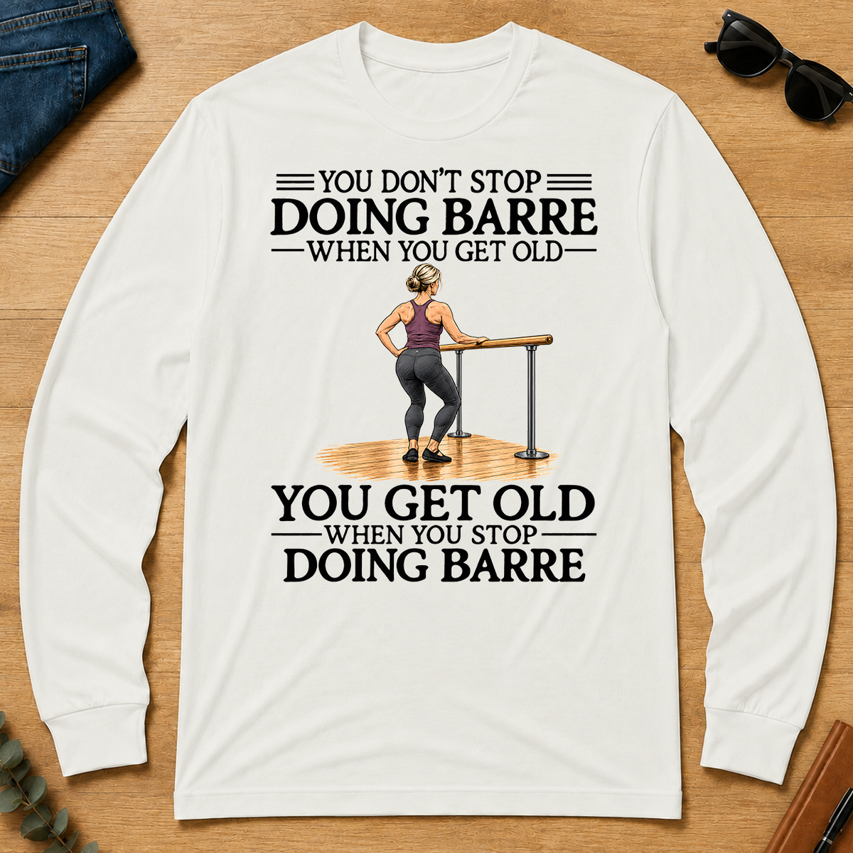 Don't Stop Doing Barre Woman - white - LST2D-White