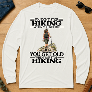 Don't Stop Hiking - white - LST2D-White