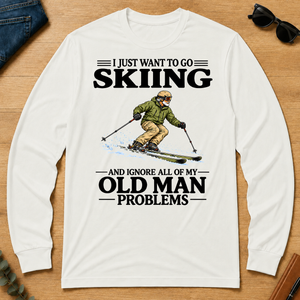 I Just Want To Go Skiing - white - LST2D-White