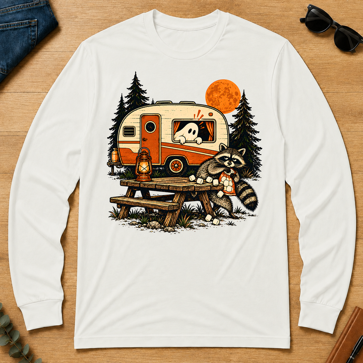 The Midnight Snack Bandit - white - LST2D-White