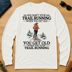 Don't Stop Trail Running Woman - white - LST2D-White
