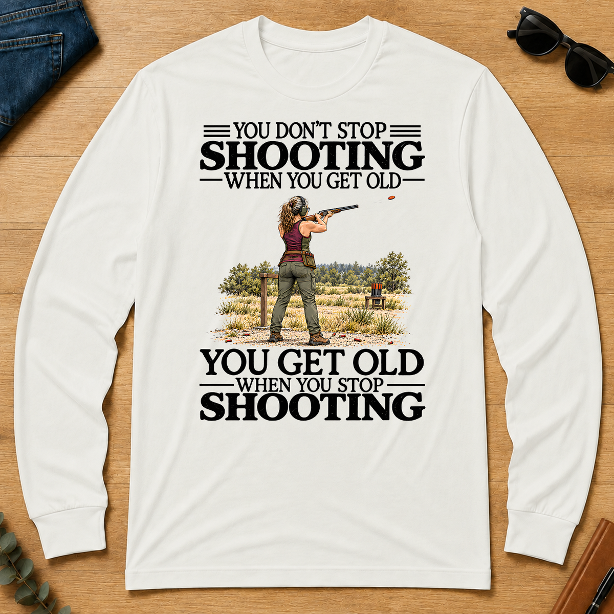 Don't Stop Shooting - white - LST2D-White
