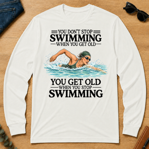 Don't Stop Swimming - white - LST2D-White